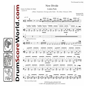 Linkin Park - New Divide + Play-Along Track